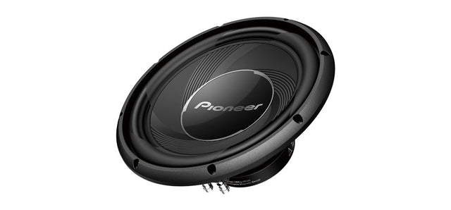 Pioneer TS-A30S4 Subwoofer - Galinė pusė su jungtimis ir informacija