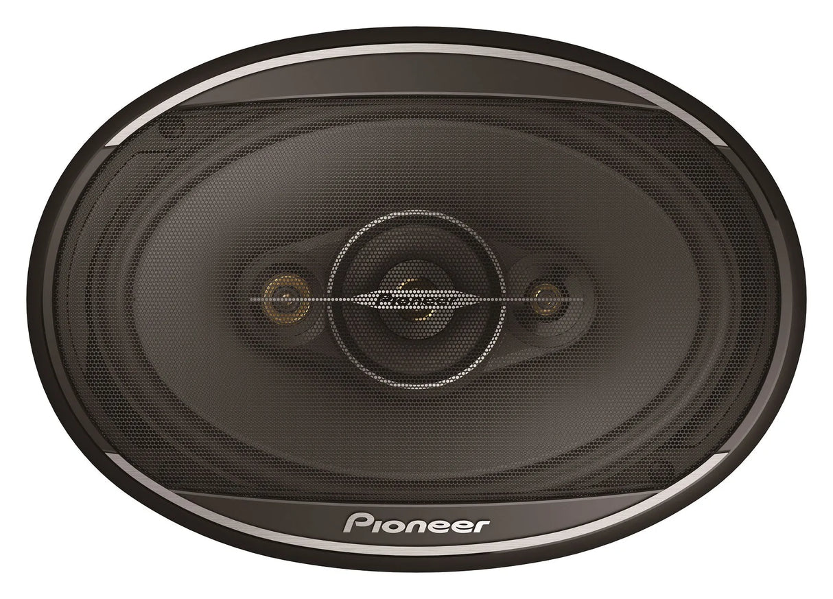 Pioneer, TS-A6961F 6x9" 4-juostų koaksialiniai garsiakalbiai - Garsiakalbio priekinė dalis su logotipu