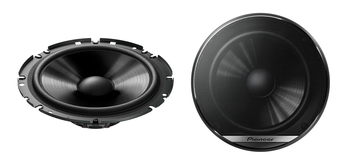 Pioneer TS-G170C - Garsiakalbis su grotelėmis ir tvirtinimo detalėmis