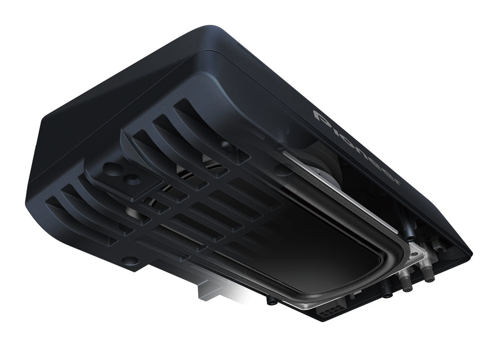 Pioneer TS-WX010A - grotelės ir jungtys iš apačios
