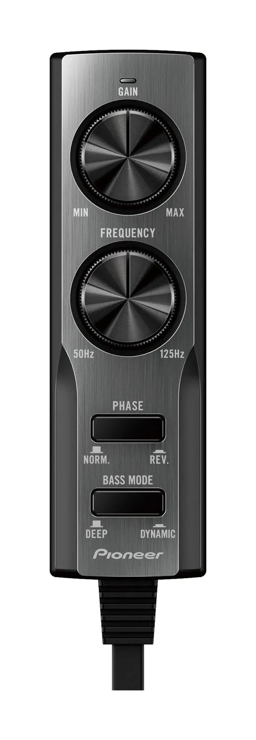 Pioneer TS-WX130DA, 160W automobilinė žemų dažnių garso kolonėlė - valdymo pultelis su rankenėlėmis ir jungikliais