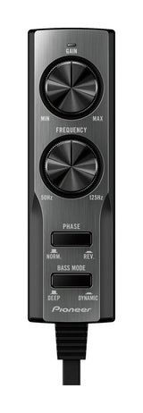 Pioneer TS-WX130DA, 160W automobilinė žemų dažnių garso kolonėlė - valdymo pultelis su rankenėlėmis ir jungikliais