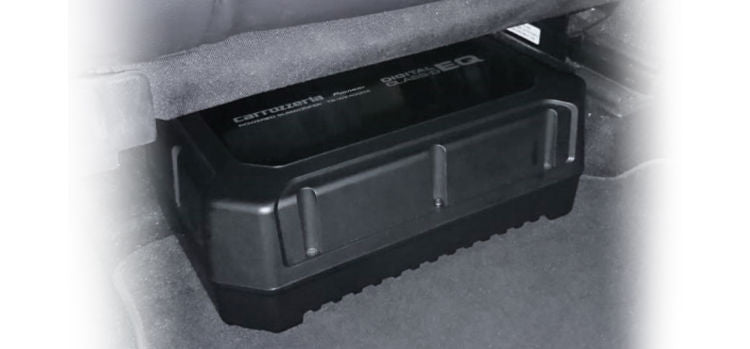 Pioneer TS-WX400DA - montavimas po automobilio sėdyne