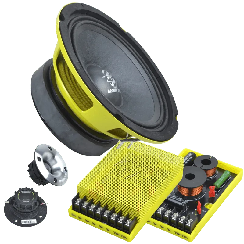 Plačiajuosčiai garsiakalbiai Ground Zero GZCC 165.2SQL, 16.5 cm, kompo