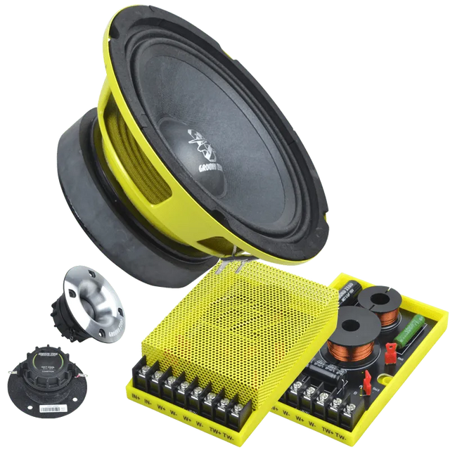 Plačiajuosčiai garsiakalbiai Ground Zero GZCC 165.2SQL, 16.5 cm, kompo