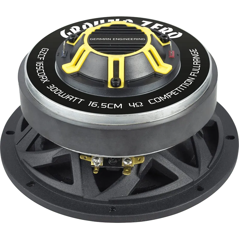 Plačiajuosčiai garsiakalbiai Ground Zero GZCF 165COAX, 200W, koaksiali