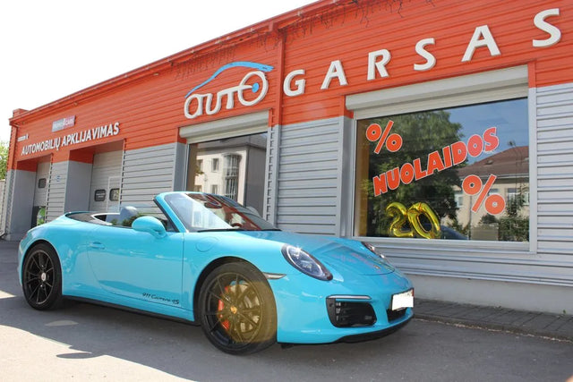 Porsche 911 Carrera 4S signalizacijos montavimas