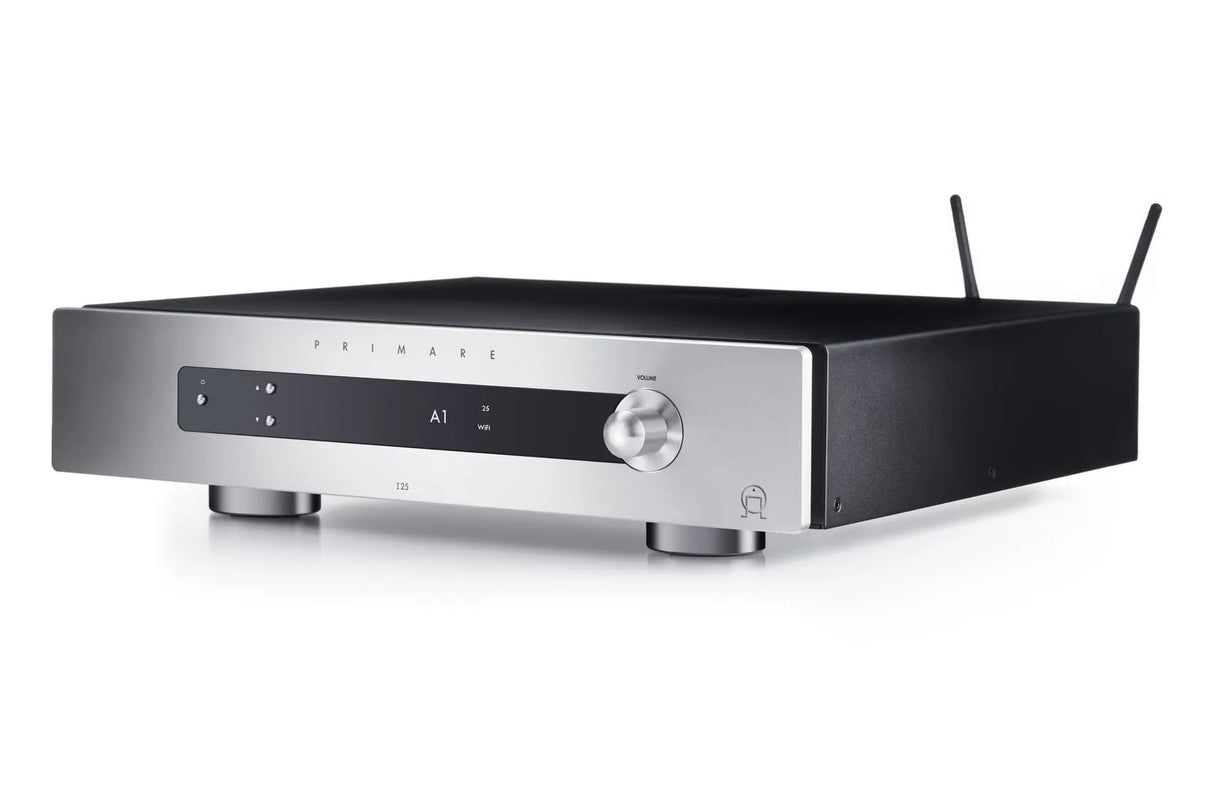 Primare I25 MK2 Prisma, Stereo stiprintuvas su tinklo grotuvu - Antenos ir valdymo panelė su ekranu