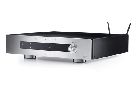Primare I25 MK2 Prisma, Stereo stiprintuvas su tinklo grotuvu - Antenos ir valdymo panelė su ekranu