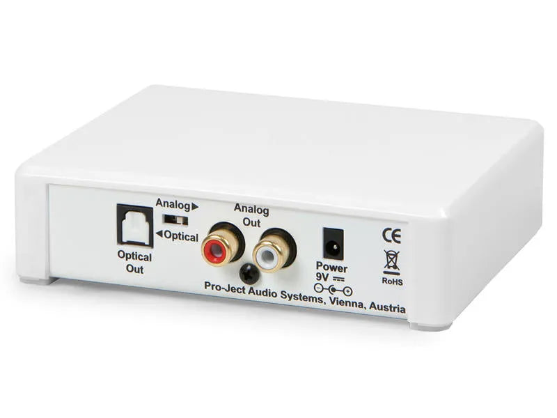 Pro-Ject BLUETOOTH BOX E, Bluetooth audio resyveris - Galinė panelė su jungtimis ir sertifikatais