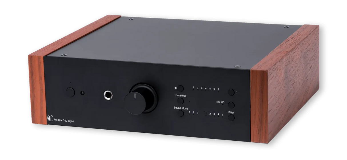 Pro-Ject Phono Pre Box DS2 Digital, Phono pradinis stiprintuvas - Priekinė panelė su ausinių lizdu
