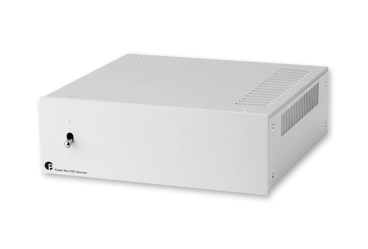 Pro-Ject Power Box DS3 Sources, maitinimo šaltinis (įvairių spalvų) - balta korpuso pusė su ventiliacijos grotelėmis