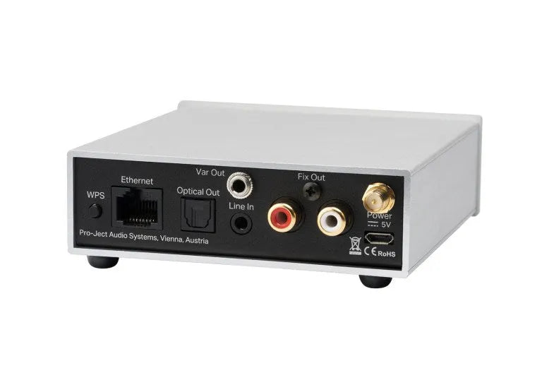 Pro-Ject Stream Box S2, Multiroom tinklo grotuvas - Galinė panelė su įvairiomis jungtimis
