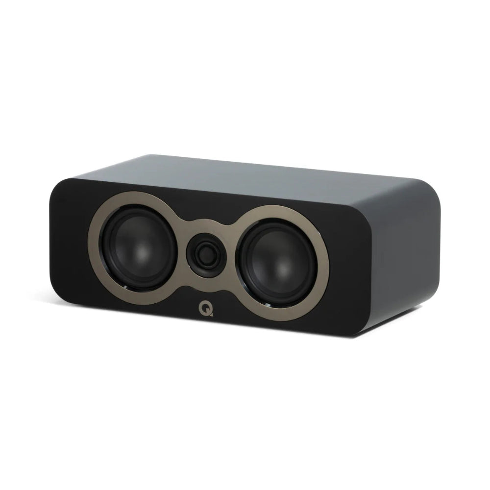 Q Acoustics 3090c, centrinė garso kolonėlė - dviejų garsiakalbių ir vidurinio aukštų dažnių garsiakalbio išdėstymas