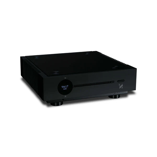 Quad Artera Play+, CD grotuvas - D/A keitiklis su pradinio stiprintuvo funkcija - apvalus ekranas su informacija apie takelį