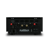 Quad Artera Stereo, galios stiprintuvas - Čia matomi RCA ir XLR jungčių įėjimai