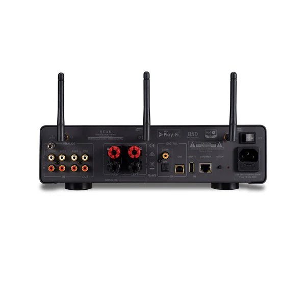 Quad VENA II Play, integruotas garso stiprintuvas su belaidžio transli