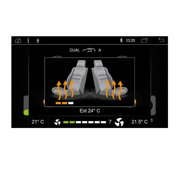 RADICAL, R-C10BM2, BMW E90 multimedijos sistema su GPS navigacija - Multimedijos ekrano klimato kontrolės sąsaja