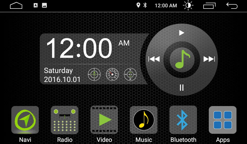 RADICAL R-D111, Android multimedija automobiliui, 1-DIN, USB, BLUETOOTH, WiFi, Android Mirroring