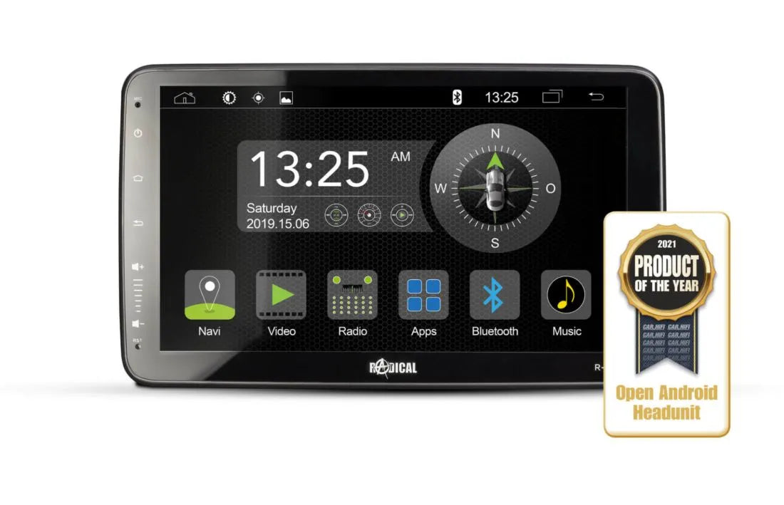 RADICAL R-D111, Android multimedija automobiliui, 1-DIN, USB, BLUETOOTH, WiFi, Android Mirroring