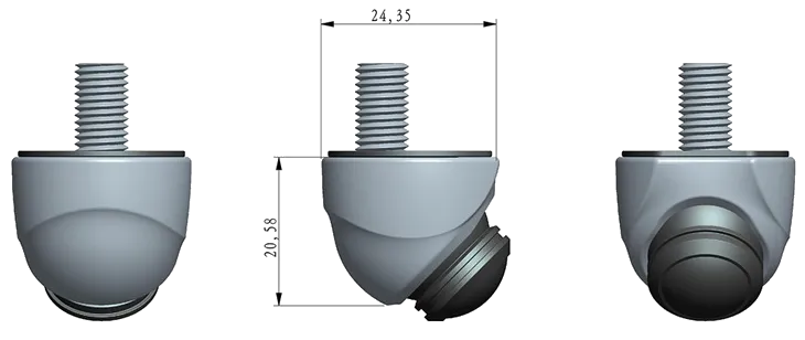 RVC NTSC CMOS210°, priekinė kamera