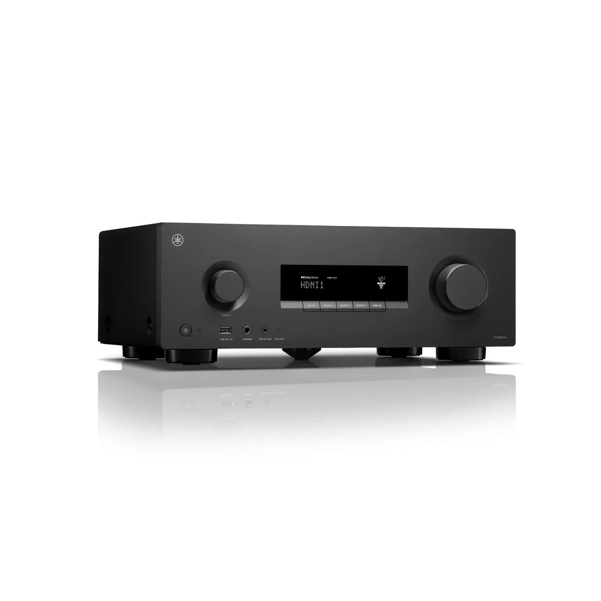 Yamaha RX-300A - Juodas priekinis skydelis su ekranu