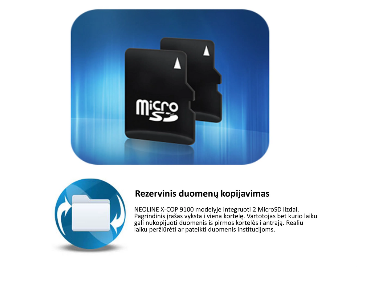 Radaro detektorius-Vaizdo registratorius Neoline HYBRID X-COP 9000