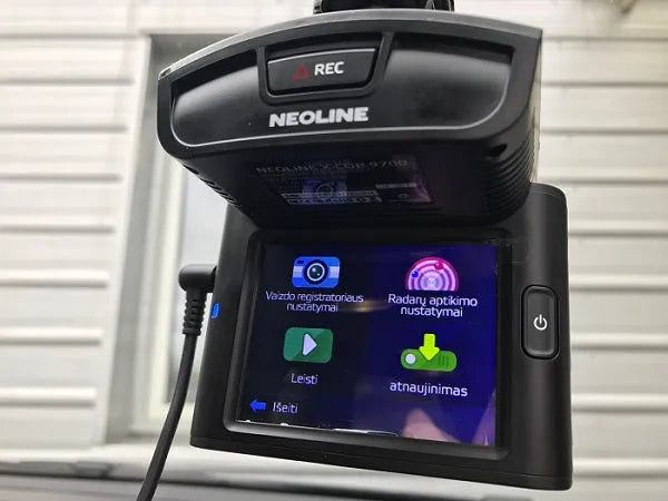 Radaro detektorius-Vaizdo registratorius Neoline X-COP 9700 LT kalba (+nemokamas montavimas)