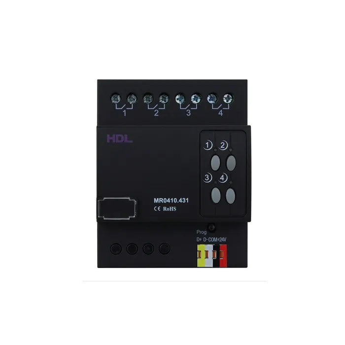 Relių modulis HDL-MR0410.431, 4x10A