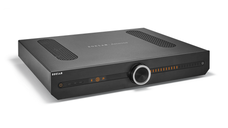 Roksan Attessa Streaming Amplifier, Stereo stiprintuvas su tinklo grotuvu - priekinė panelė su valdymo elementais ir indikatoriais