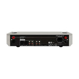 Roksan Caspian 4G Power Amplifier, galios stiprintuvas - galinė panelė su jungtimis ir sertifikatais