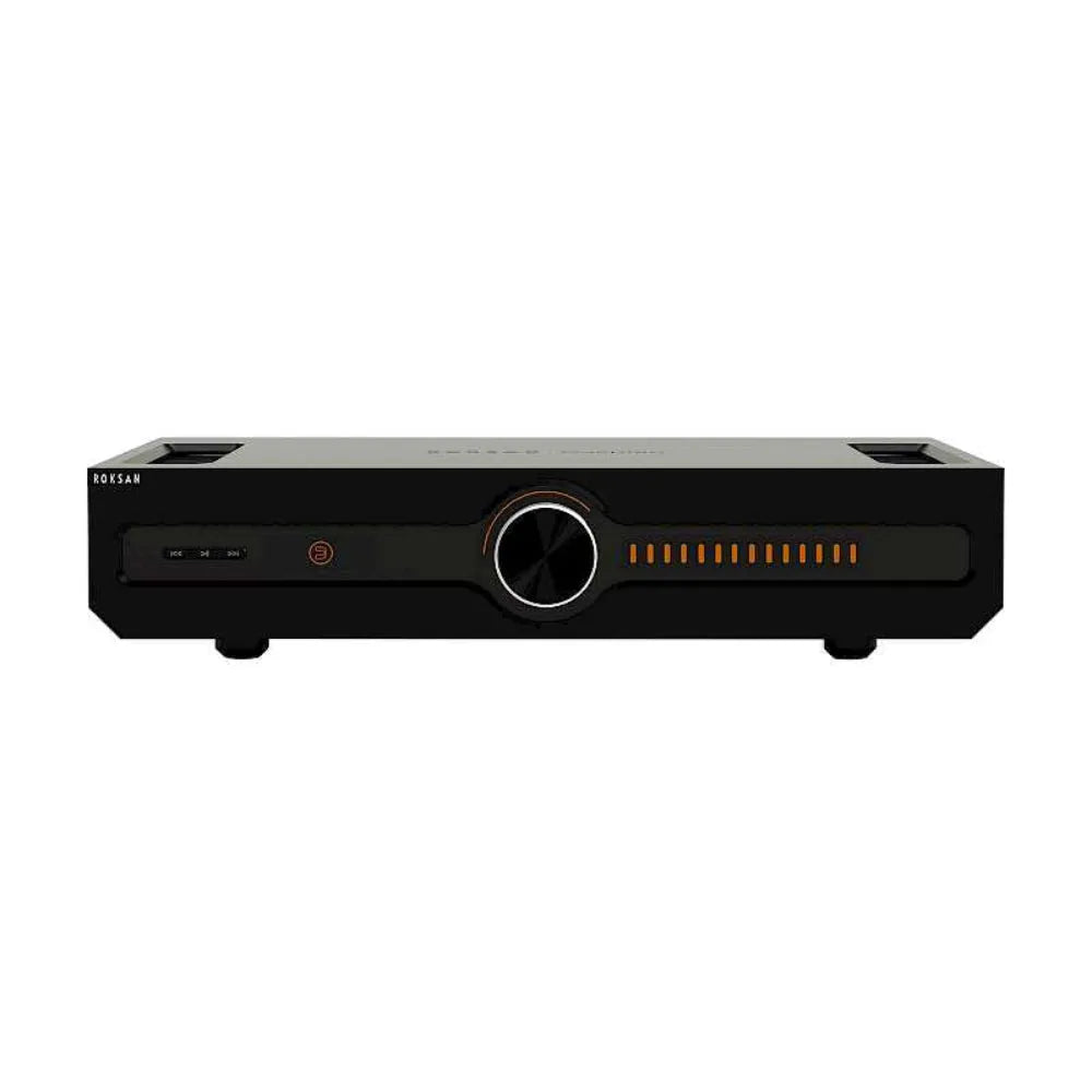 Roksan Caspian 4G Streaming Pre-Amplifier, tinklo grotuvas - pradinis stiprintuvas - Juodas priekinis skydelis su logotipu