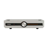 Roksan Caspian 4G Streaming Pre-Amplifier, tinklo grotuvas - pradinis stiprintuvas - priekinė panelė su apvaliu mygtuku ir indikatoriais