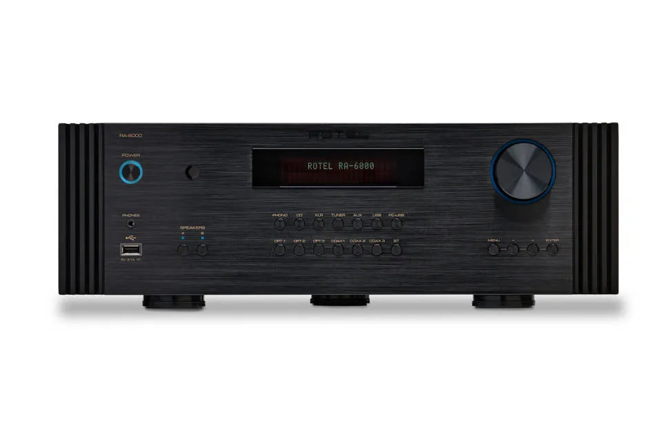 Rotel RA-6000, integruotas stereo stiprintuvas - Vidurinis ekranėlis su modelio pavadinimu