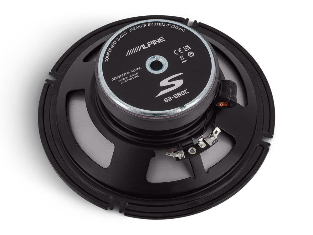 Alpine S2-S80C, 2-way component speaker system