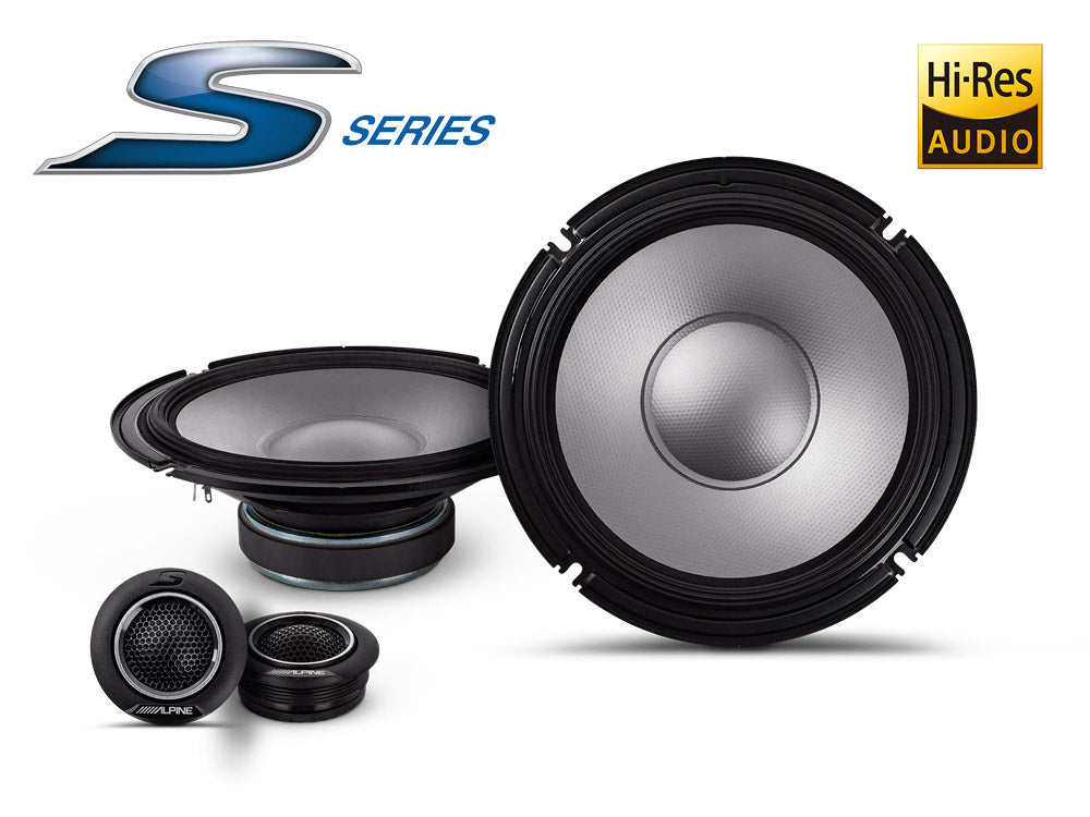 Alpine S2-S80C, 2-way component speaker system