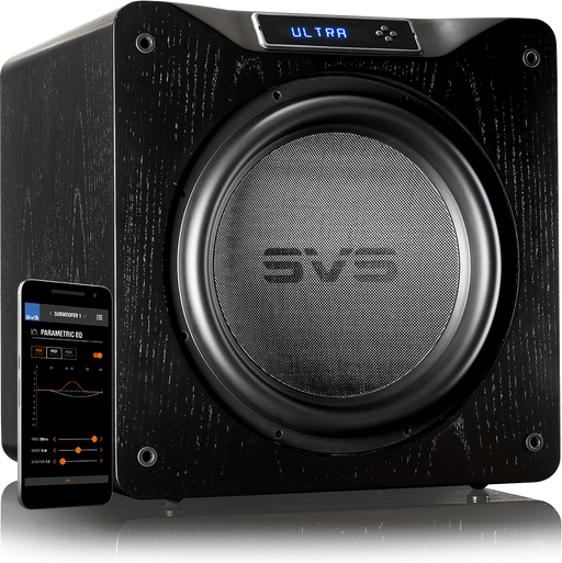 SVS SB16-Ultra Subwoofer, žemų dažnių garso kolonėlė (įvairių spalvų)- juoda