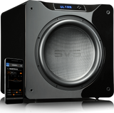 SVS SB16-Ultra Subwoofer, žemų dažnių garso kolonėlė (įvairių spalvų)- juoda blizgi