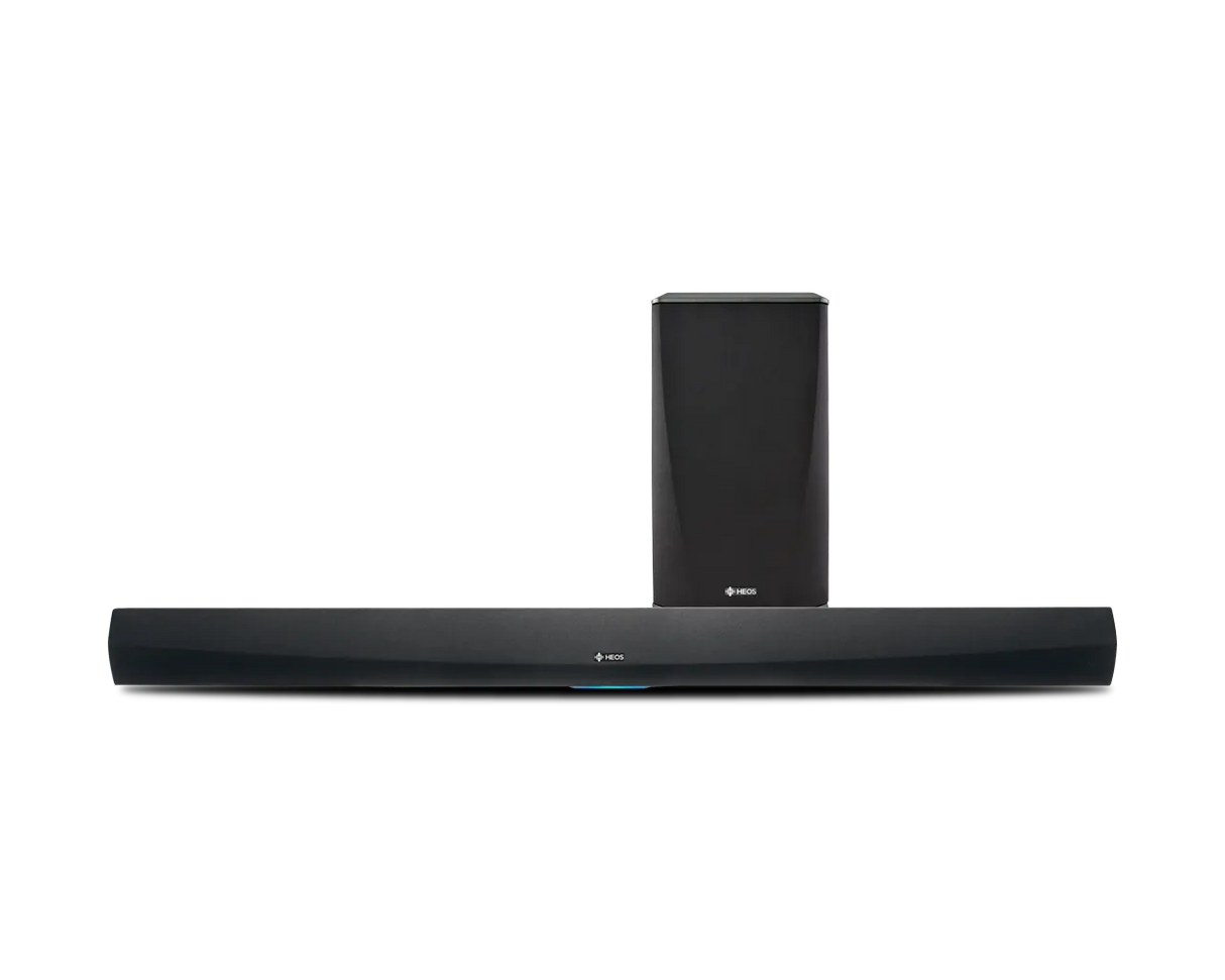 SM Denon HEOS HOME CINEMA SoundBaras su bevieliu žemų dažnių garsiakalbiu
