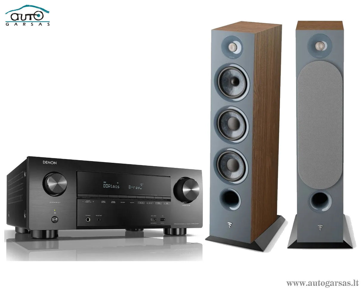 SM Premium klasės stereo komplektas - AV resyveris Denon AVR-X3500H, su kolonėlėm Focal Chora 826
