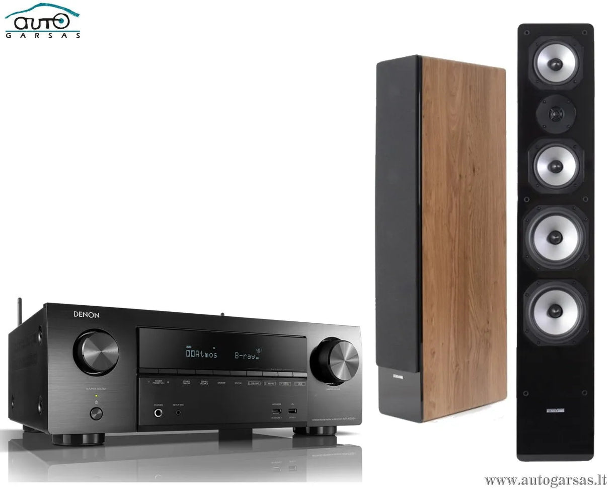 SM Stereo komplektas - AV resyveris Denon AVR-X1500H, su kolonėlėm Dynavoice Challenger M-65 EX (v.4)