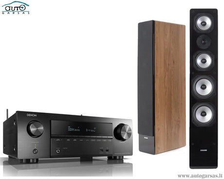 SM Stereo komplektas - AV resyveris Denon AVR-X1500H, su kolonėlėm Dynavoice Challenger M-65 EX (v.4)