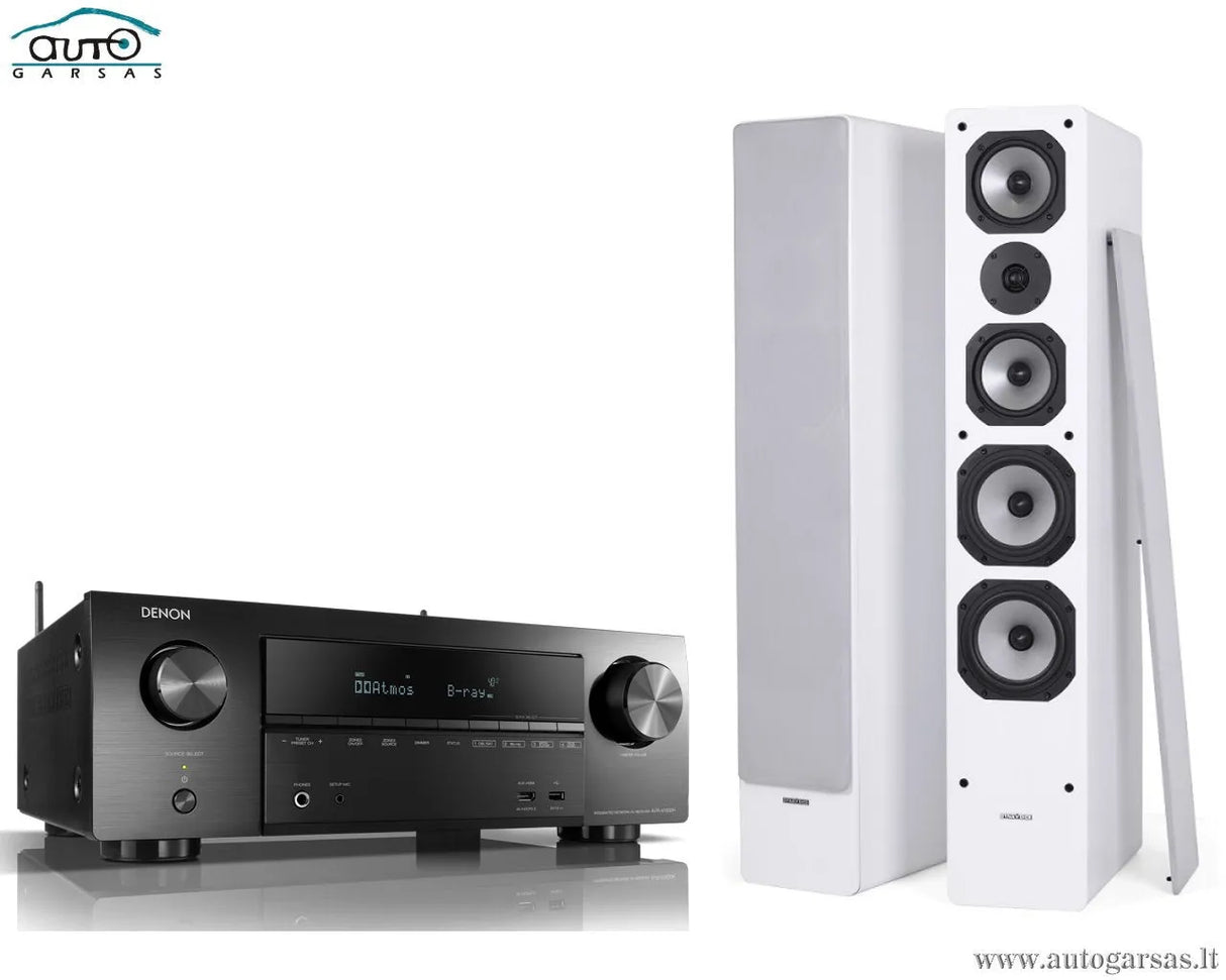 SM Stereo komplektas - AV resyveris Denon AVR-X1500H, su kolonėlėm Dynavoice Challenger M-65 EX (v.4)