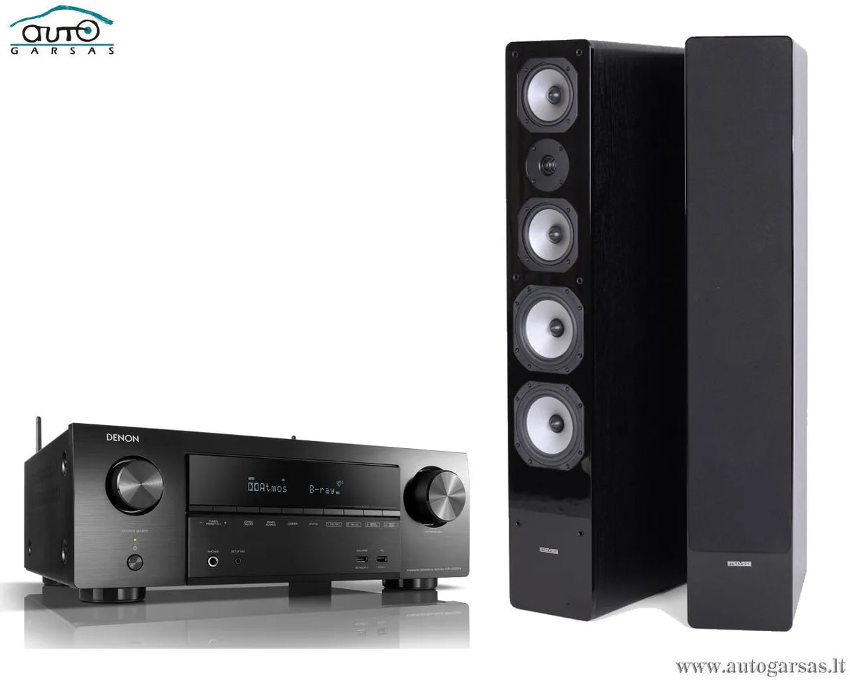 SM Stereo komplektas - AV resyveris Denon AVR-X1500H, su kolonėlėm Dynavoice Challenger M-65 EX (v.4)
