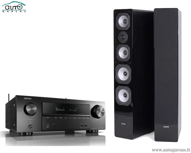 SM Stereo komplektas - AV resyveris Denon AVR-X1500H, su kolonėlėm Dynavoice Challenger M-65 EX (v.4)