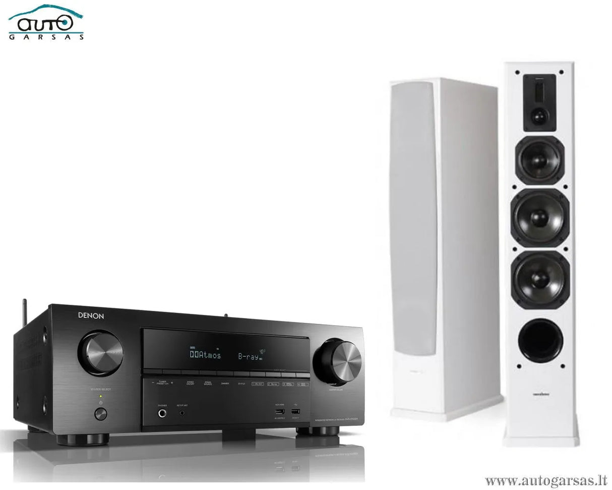 SM Stereo komplektas - AV resyveris Denon AVR-X1500H, su kolonėlėm Dynavoice Definition DF-6
