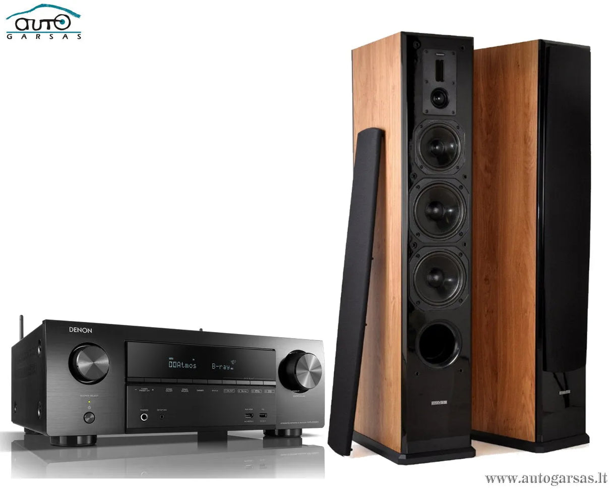 SM Stereo komplektas - AV resyveris Denon AVR-X1500H, su kolonėlėm Dynavoice Definition DF-6