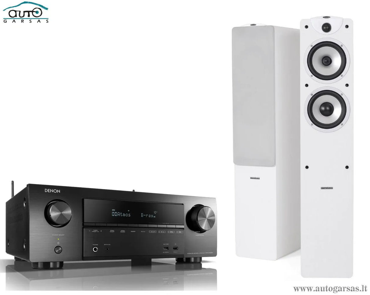 SM Stereo komplektas - AV resyveris Denon AVR-X1500H, su kolonėlėm Dynavoice Magic F-6 EX (v.3)