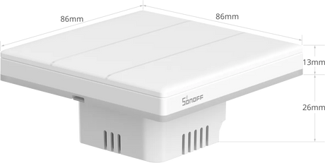 SONOFF T5-3C-86, išmanusis Wi-Fi jutiklinis sieninis jungiklis