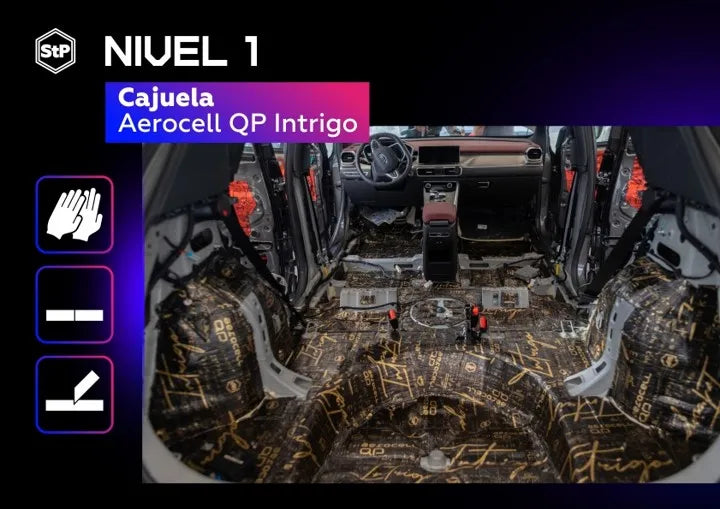 STP AEROCELL QP INTRIGO - Automobilio salono grindys su garso izoliacija